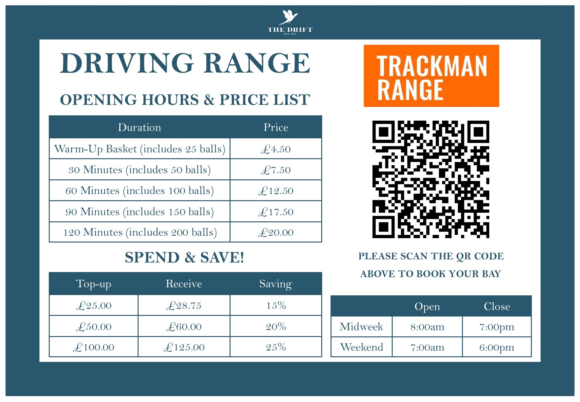 Golf Driving Range in Surrey at The Drift Golf Club Leatherhead